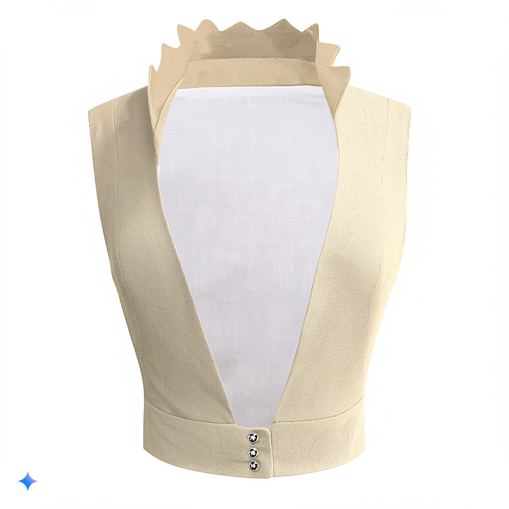 Crop top col Soleil Beige